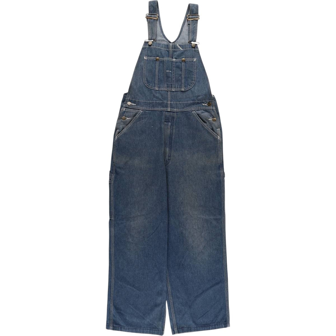 ROE BUCKS Men's Denim Overalls, Size W32 unclear blue type Vintage Second Hand