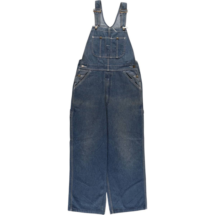 ROE BUCKS Men's Denim Overalls, Size W32 unclear blue type Vintage Second Hand