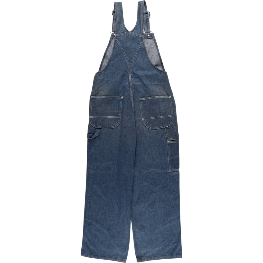 ROE BUCKS Men's Denim Overalls, Size W32 unclear blue type Vintage Second Hand