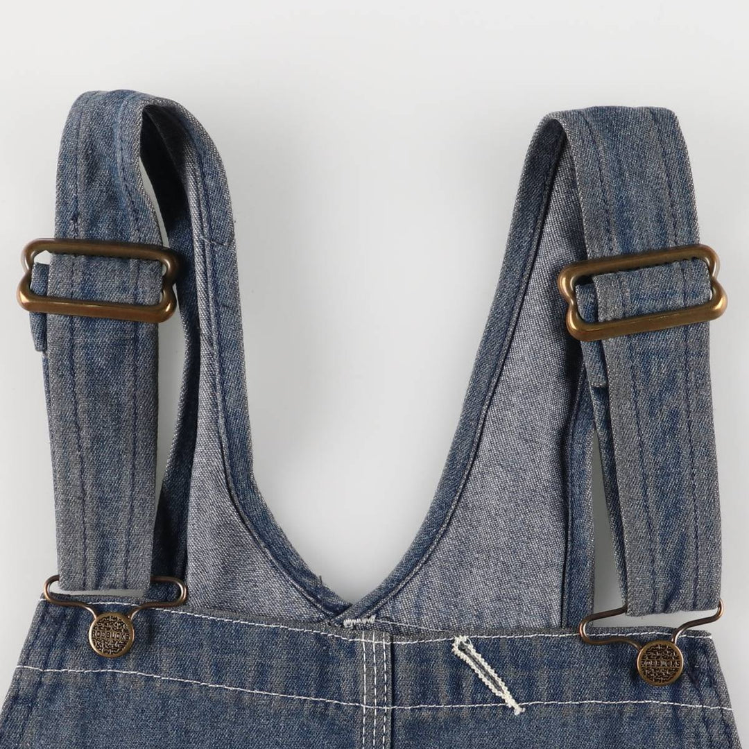 ROE BUCKS Men's Denim Overalls, Size W32 unclear blue type Vintage Second Hand