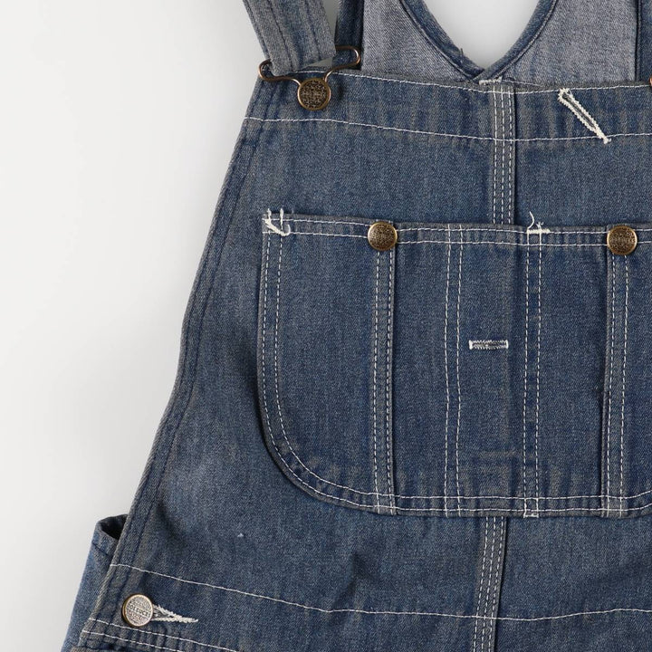 ROE BUCKS Men's Denim Overalls, Size W32 unclear blue type Vintage Second Hand