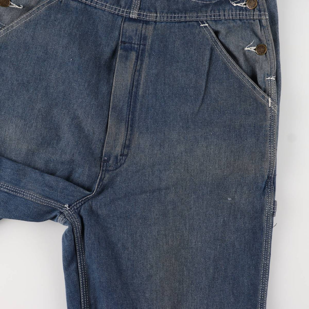 ROE BUCKS Men's Denim Overalls, Size W32 unclear blue type Vintage Second Hand