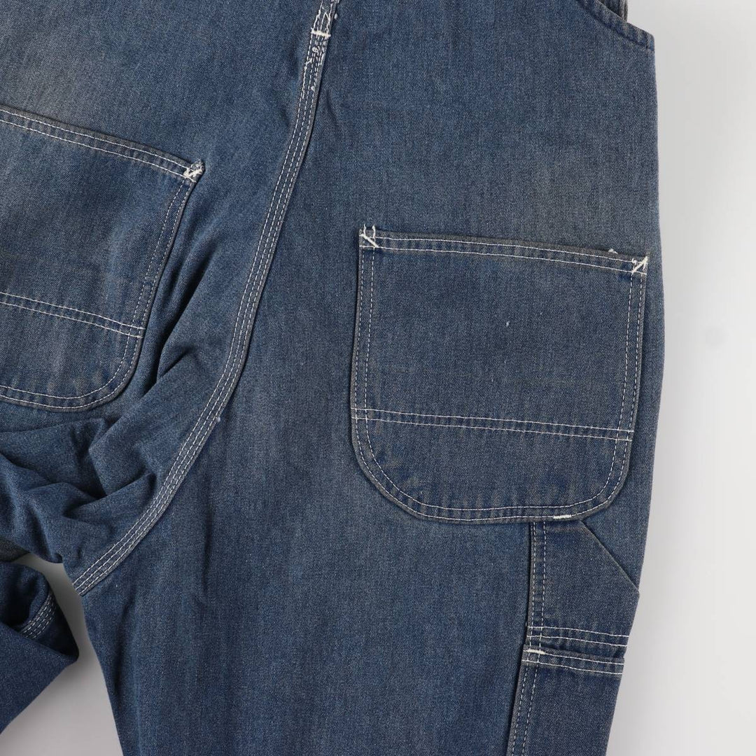 ROE BUCKS Men's Denim Overalls, Size W32 unclear blue type Vintage Second Hand
