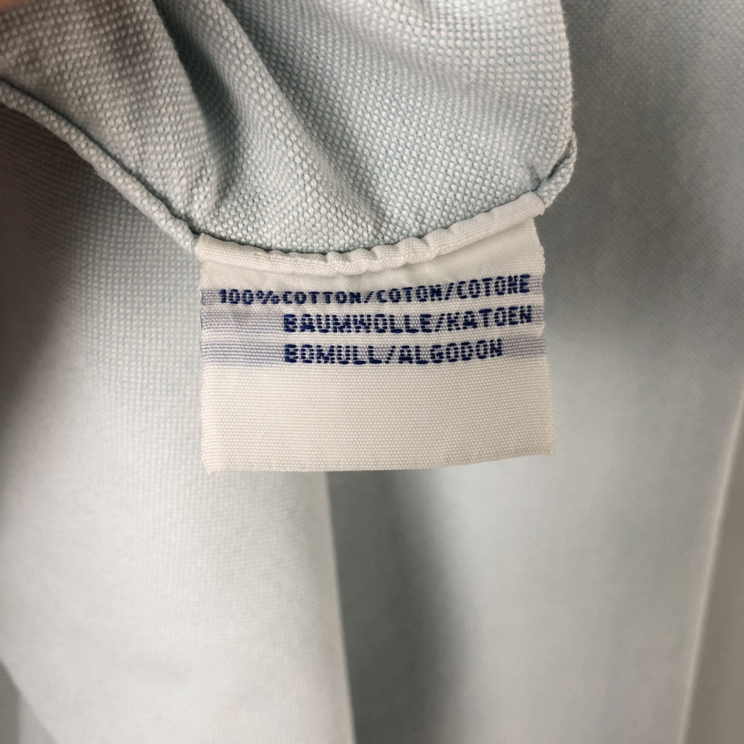 Ralph Lauren POLO by Ralph Lauren long sleeve button down shirt, men's size L cotton Blue type light blue Vintage Second Hand