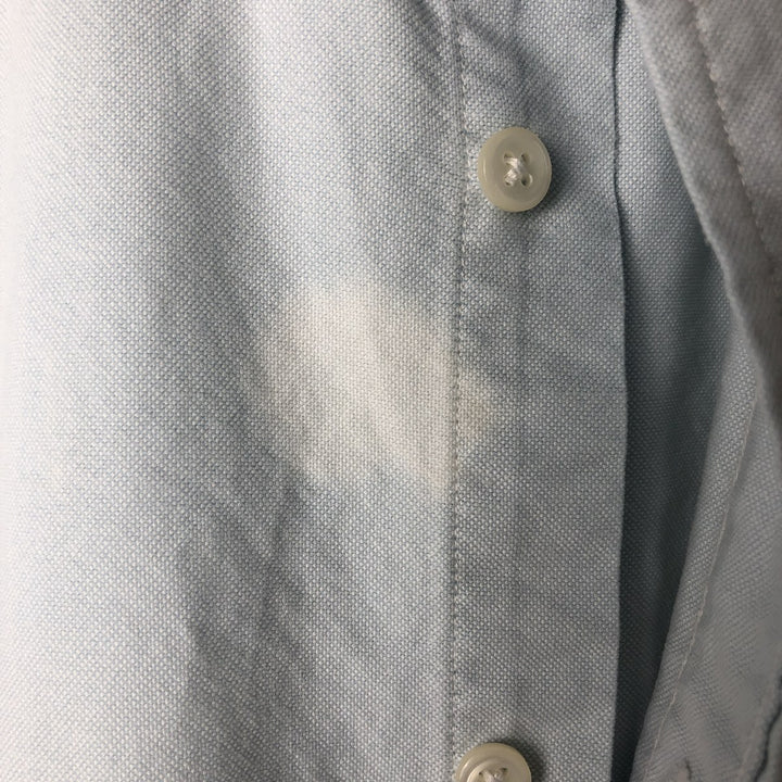 Ralph Lauren POLO by Ralph Lauren long sleeve button down shirt, men's size L cotton Blue type light blue Vintage Second Hand