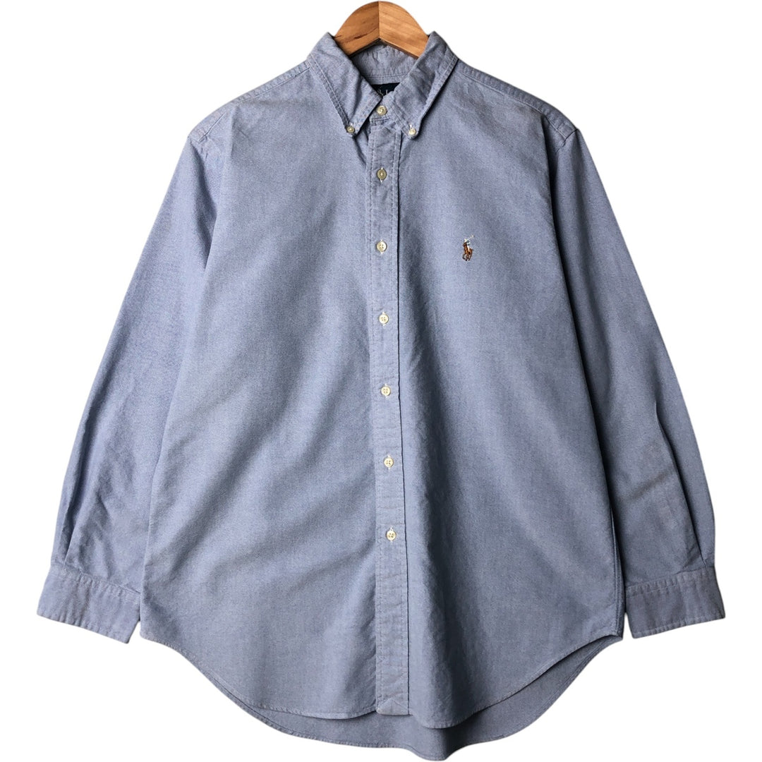 Ralph Lauren Classic Fit Long Sleeve Button Down Shirt, Men's Size L cotton Blue type light blue Vintage Second Hand