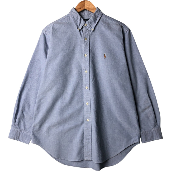 Ralph Lauren Classic Fit Long Sleeve Button Down Shirt, Men's Size L cotton Blue type light blue Vintage Second Hand