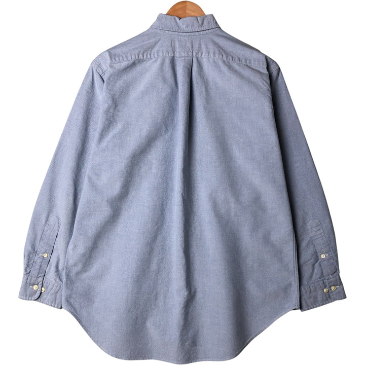 Ralph Lauren Classic Fit Long Sleeve Button Down Shirt, Men's Size L cotton Blue type light blue Vintage Second Hand