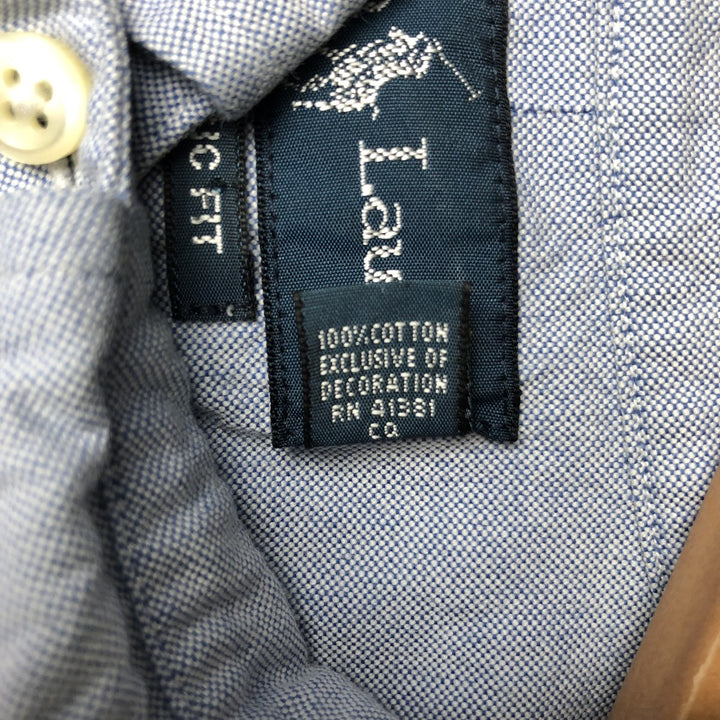 Ralph Lauren Classic Fit Long Sleeve Button Down Shirt, Men's Size L cotton Blue type light blue Vintage Second Hand