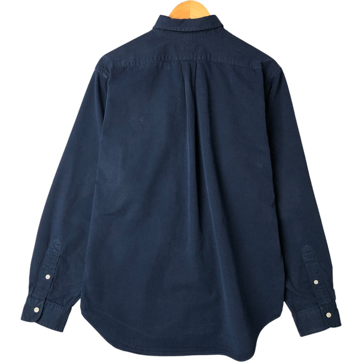 Ralph Lauren Classic Fit Long Sleeve Button Down Shirt, Men's Size L cotton navy blue type Vintage Second Hand
