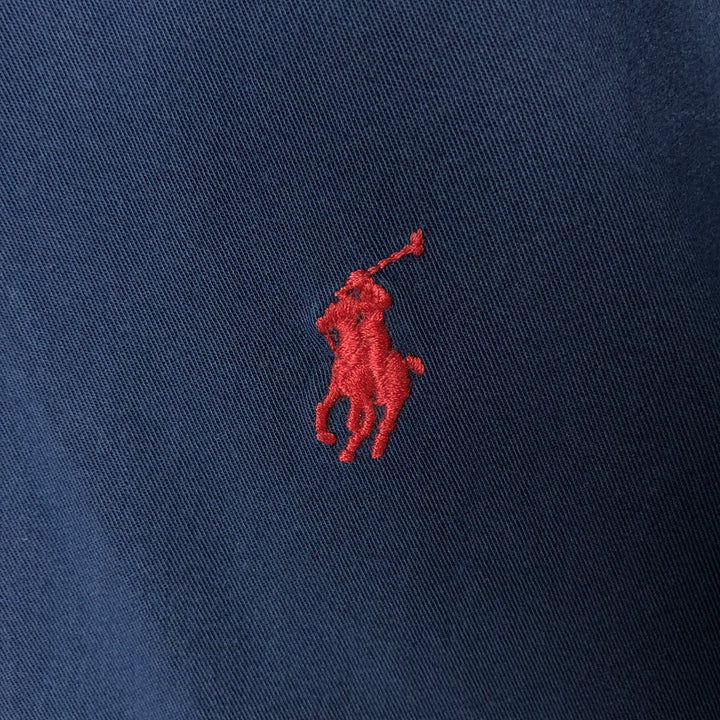 Ralph Lauren Classic Fit Long Sleeve Button Down Shirt, Men's Size L cotton navy blue type Vintage Second Hand
