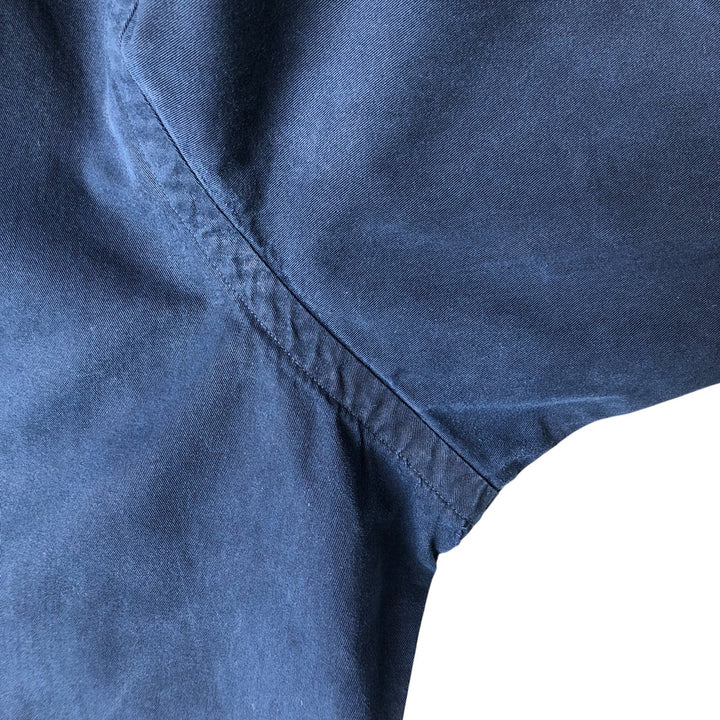 Ralph Lauren Classic Fit Long Sleeve Button Down Shirt, Men's Size L cotton navy blue type Vintage Second Hand