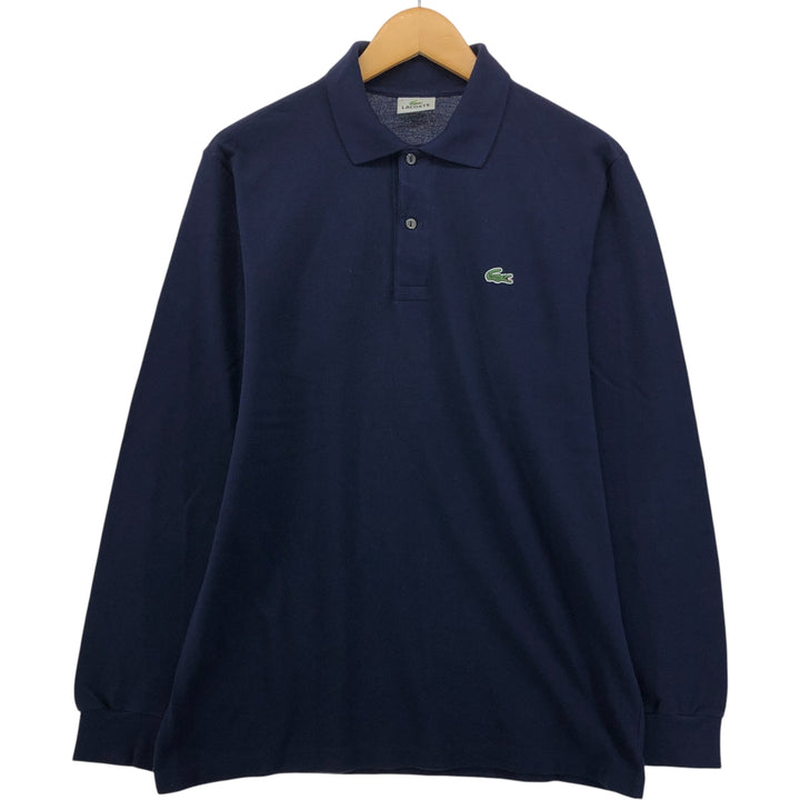 Lacoste LACOSTE Long Sleeve Polo Shirt Size 4 Men's M cotton navy blue type Vintage Second Hand