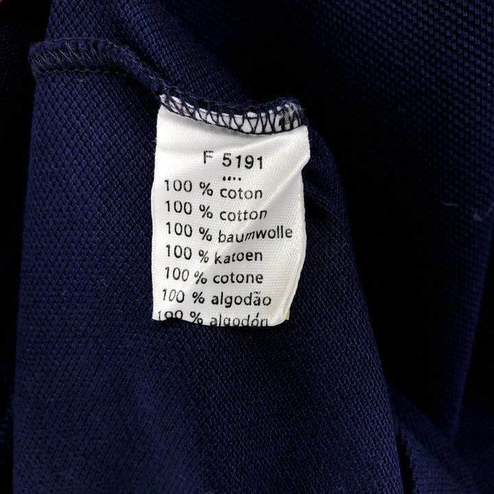 Lacoste LACOSTE Long Sleeve Polo Shirt Size 4 Men's M cotton navy blue type Vintage Second Hand