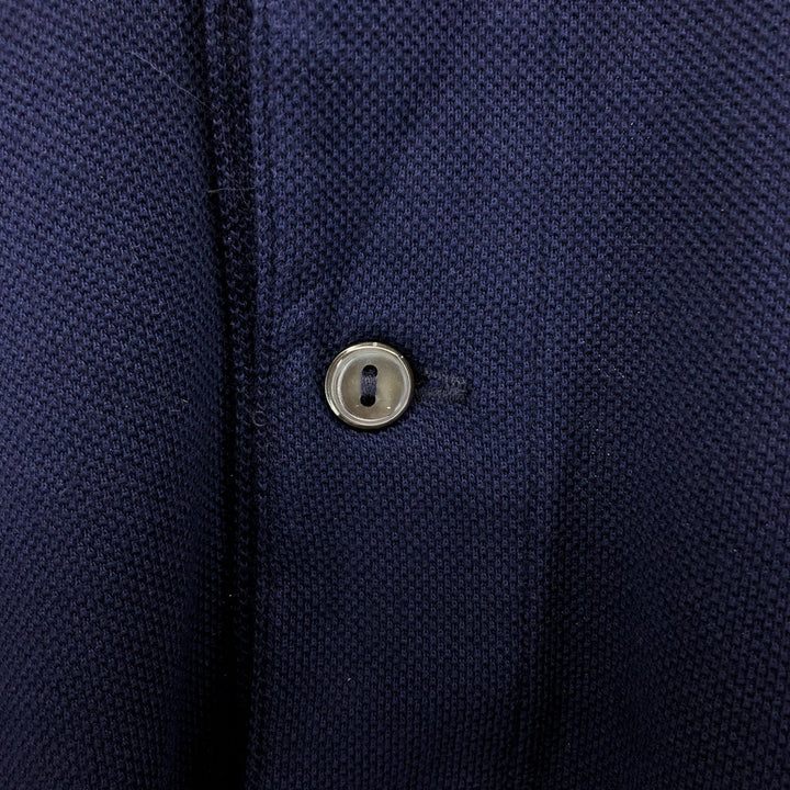Lacoste LACOSTE Long Sleeve Polo Shirt Size 4 Men's M cotton navy blue type Vintage Second Hand