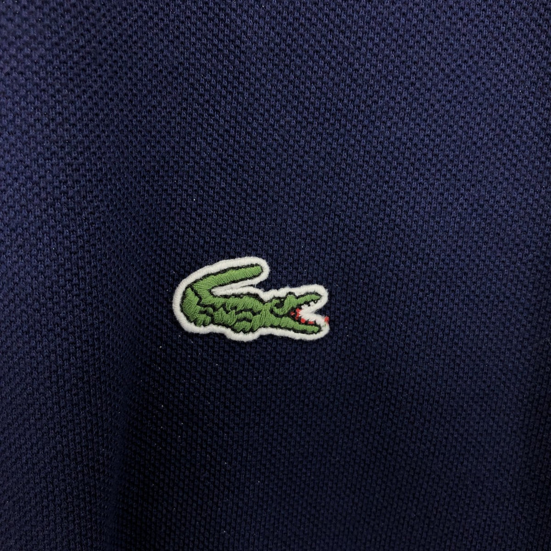 Lacoste LACOSTE Long Sleeve Polo Shirt Size 4 Men's M cotton navy blue type Vintage Second Hand