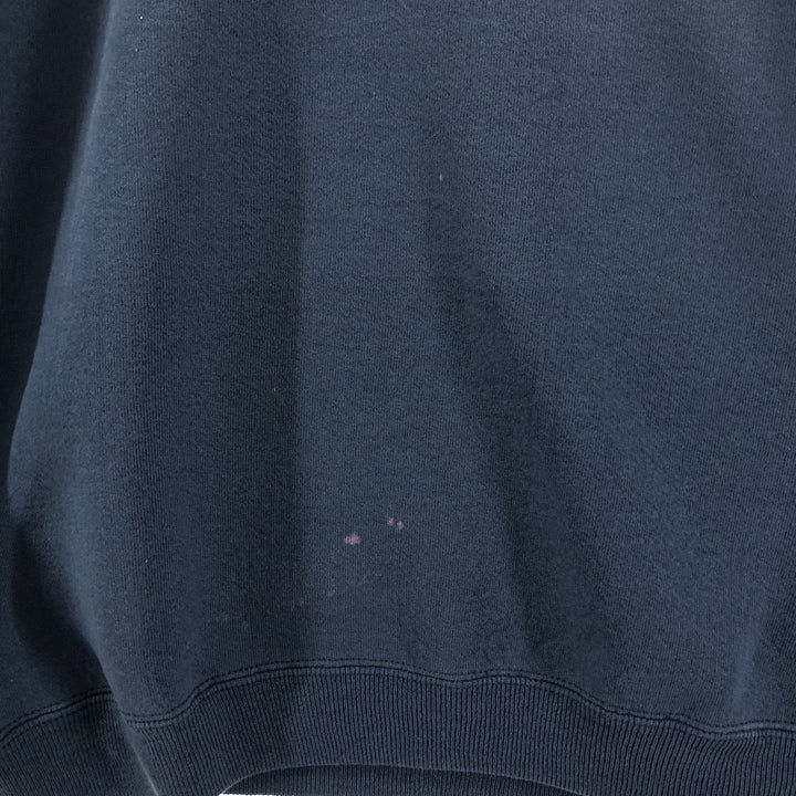 2000'S Hanes HANG LOOSE logo sweatshirt, men's size M cotton Green type dark green Vintage Second Hand