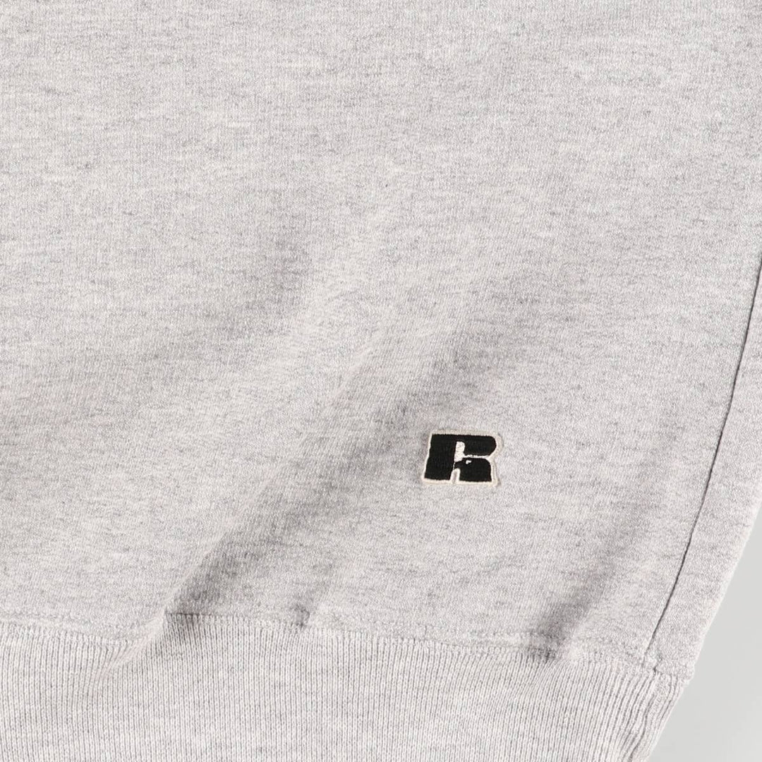 Vintage 90'S Russell PRO COTTON college sweatshirt, men's size XL cotton gray type Vintage Second Hand