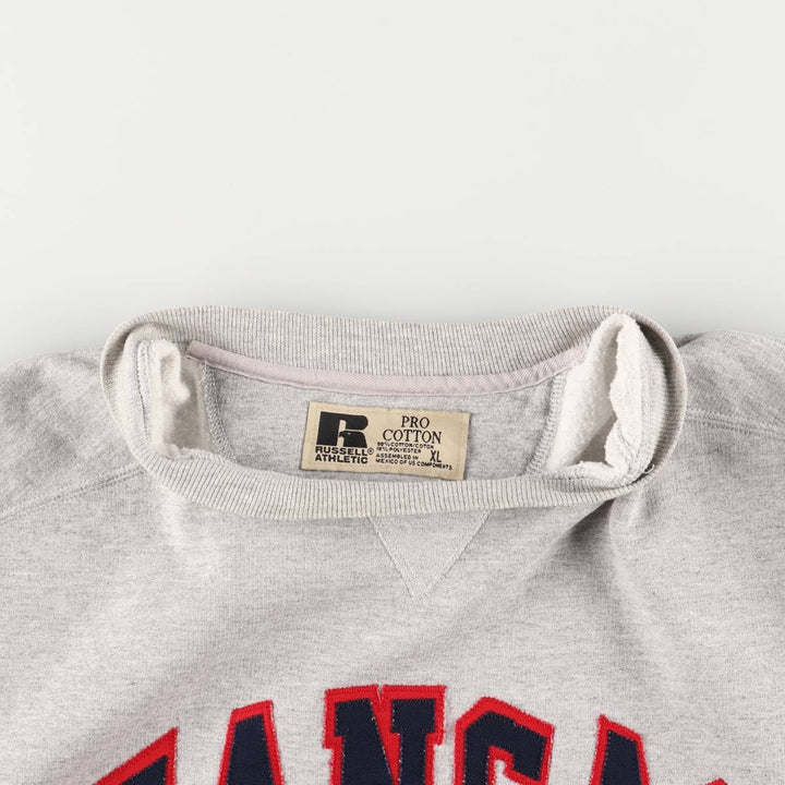 Vintage 90'S Russell PRO COTTON college sweatshirt, men's size XL cotton gray type Vintage Second Hand