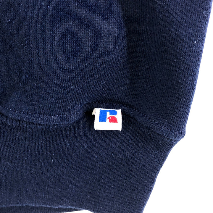 90'S Russell College Sweatshirt, Men's Size L, Vintage cotton navy blue type Vintage Second Hand