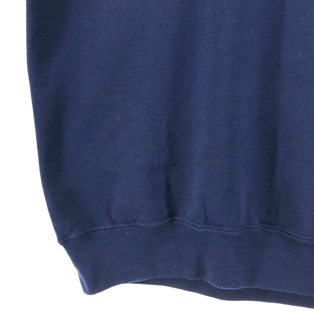 90'S Russell College Sweatshirt, Men's Size L, Vintage cotton navy blue type Vintage Second Hand