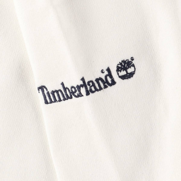 90s-00'S Timberland WEATHERGEAR logo sweatshirt, men's size small cotton white type Vintage Second Hand