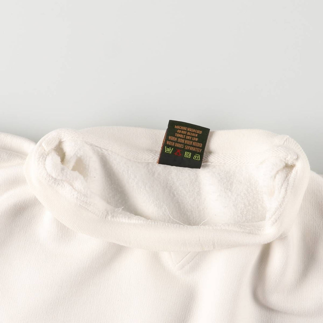 90s-00'S Timberland WEATHERGEAR logo sweatshirt, men's size small cotton white type Vintage Second Hand