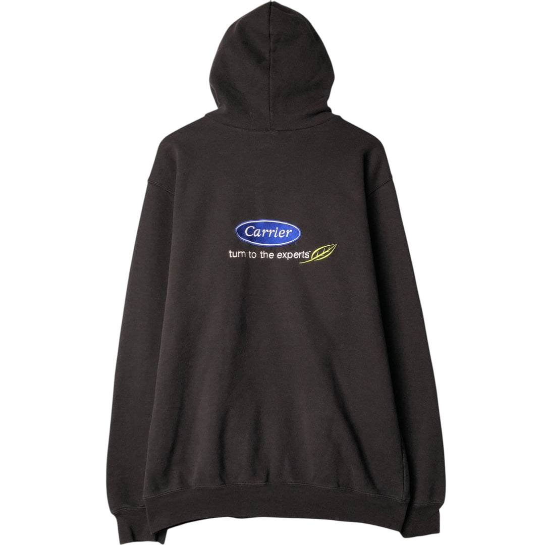 Carhartt Carrier Cut-Off Pullover Hoodie, Men's Size Medium cotton black type Vintage Second Hand