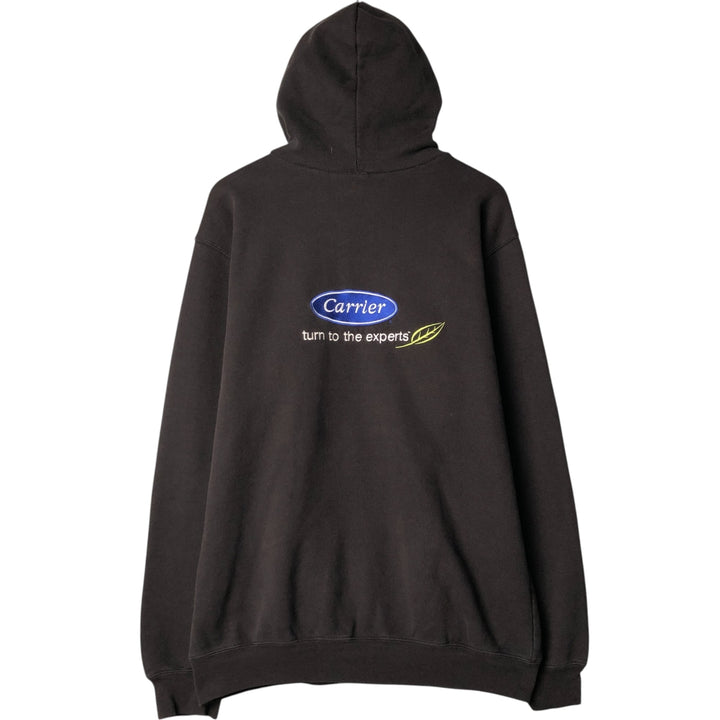 Carhartt Carrier Cut-Off Pullover Hoodie, Men's Size Medium cotton black type Vintage Second Hand