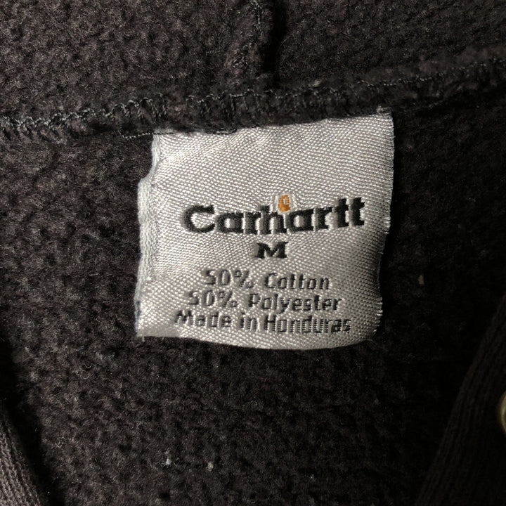 Carhartt Carrier Cut-Off Pullover Hoodie, Men's Size Medium cotton black type Vintage Second Hand