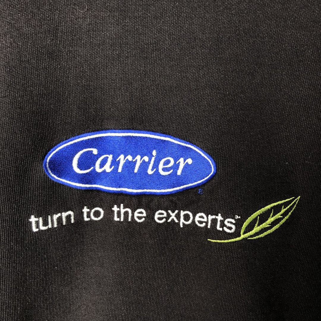 Carhartt Carrier Cut-Off Pullover Hoodie, Men's Size Medium cotton black type Vintage Second Hand