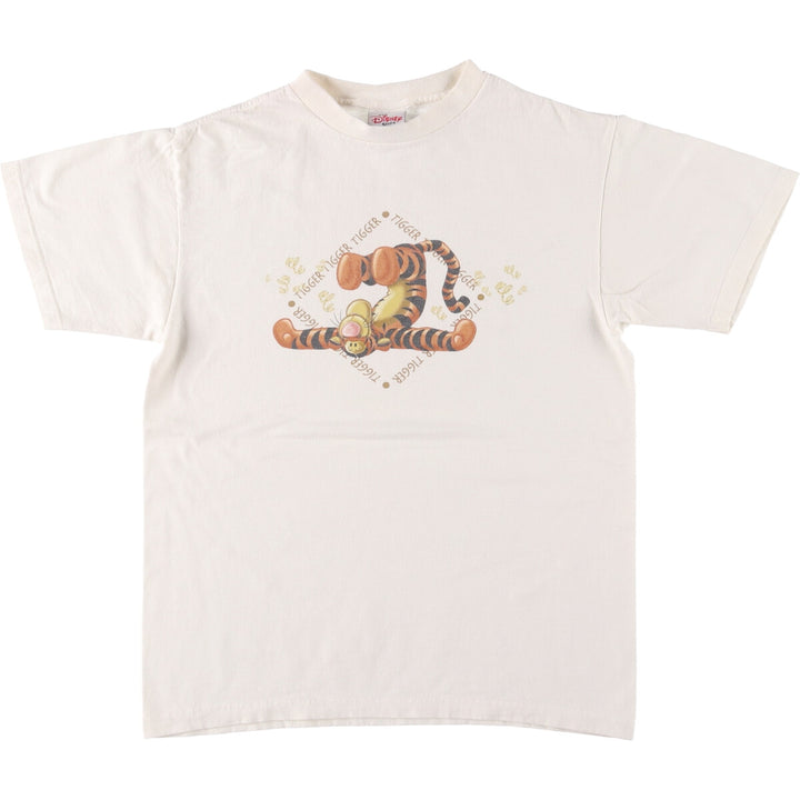 Vintage 1990'S Disney Store Tiger character print T-shirt, Made in USA, Men's Size Small cotton white type Vintage Second Hand