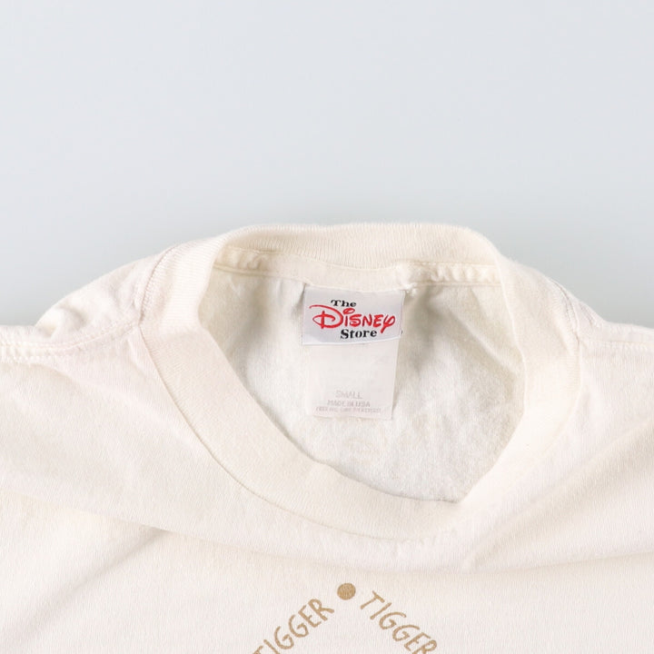 Vintage 1990'S Disney Store Tiger character print T-shirt, Made in USA, Men's Size Small cotton white type Vintage Second Hand