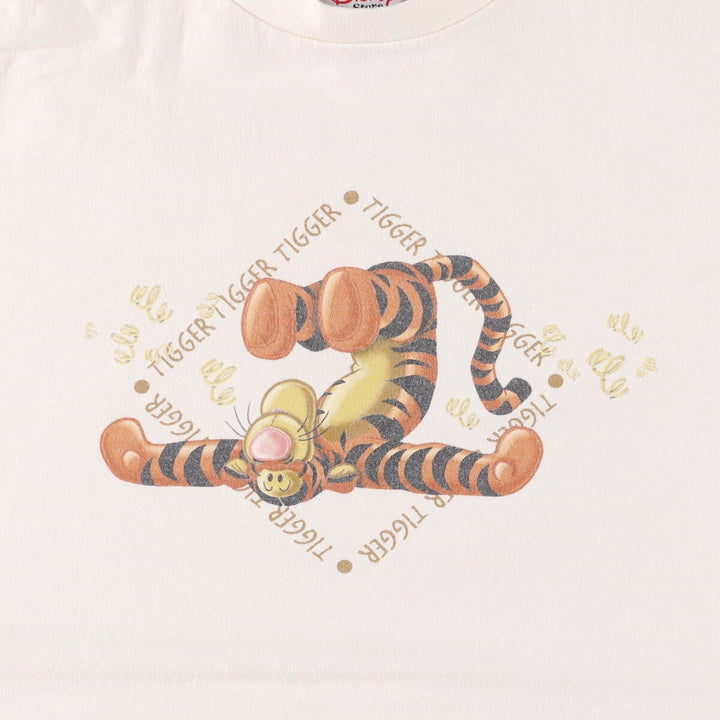 Vintage 1990'S Disney Store Tiger character print T-shirt, Made in USA, Men's Size Small cotton white type Vintage Second Hand