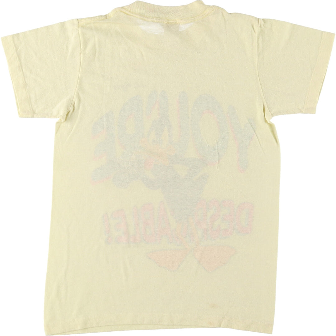 Vintage 90'S SHERRY Looney Tunes Daffy Duck character print T-shirt, women's size small polyester yellow type Vintage Second Hand