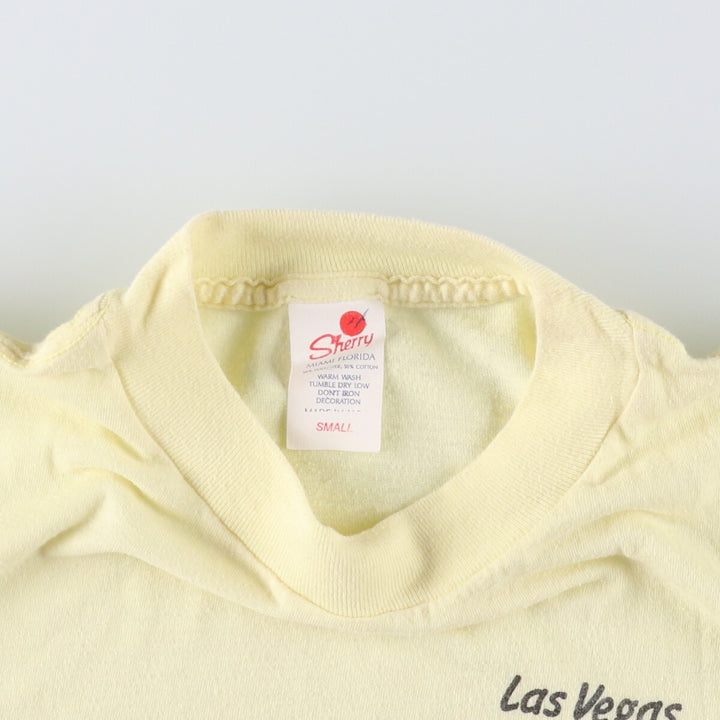 Vintage 90'S SHERRY Looney Tunes Daffy Duck character print T-shirt, women's size small polyester yellow type Vintage Second Hand