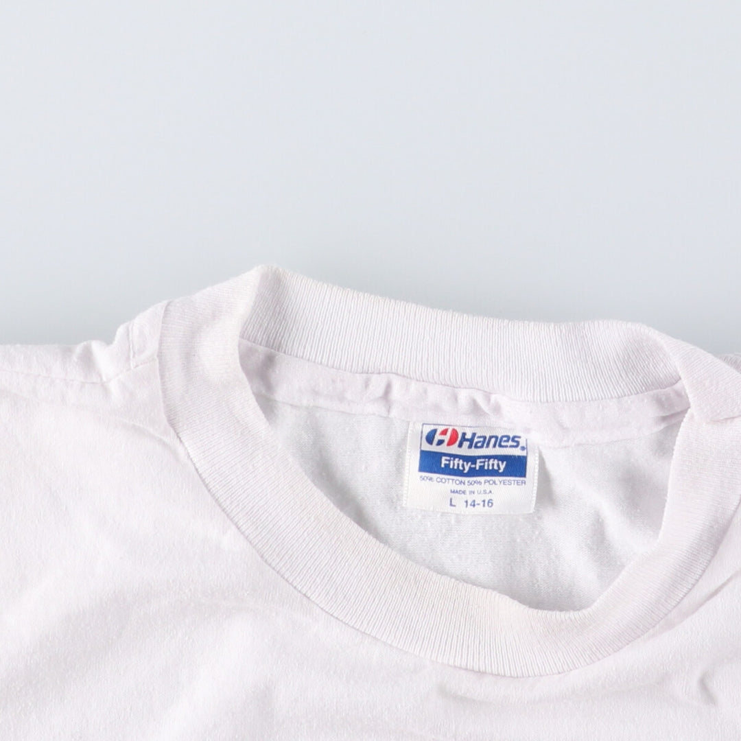 Vintage 90'S Hanes Teenage Mutant Ninja Turtles character print T-shirt, Made in USA, Women's Size L cotton white type Vintage Second Hand