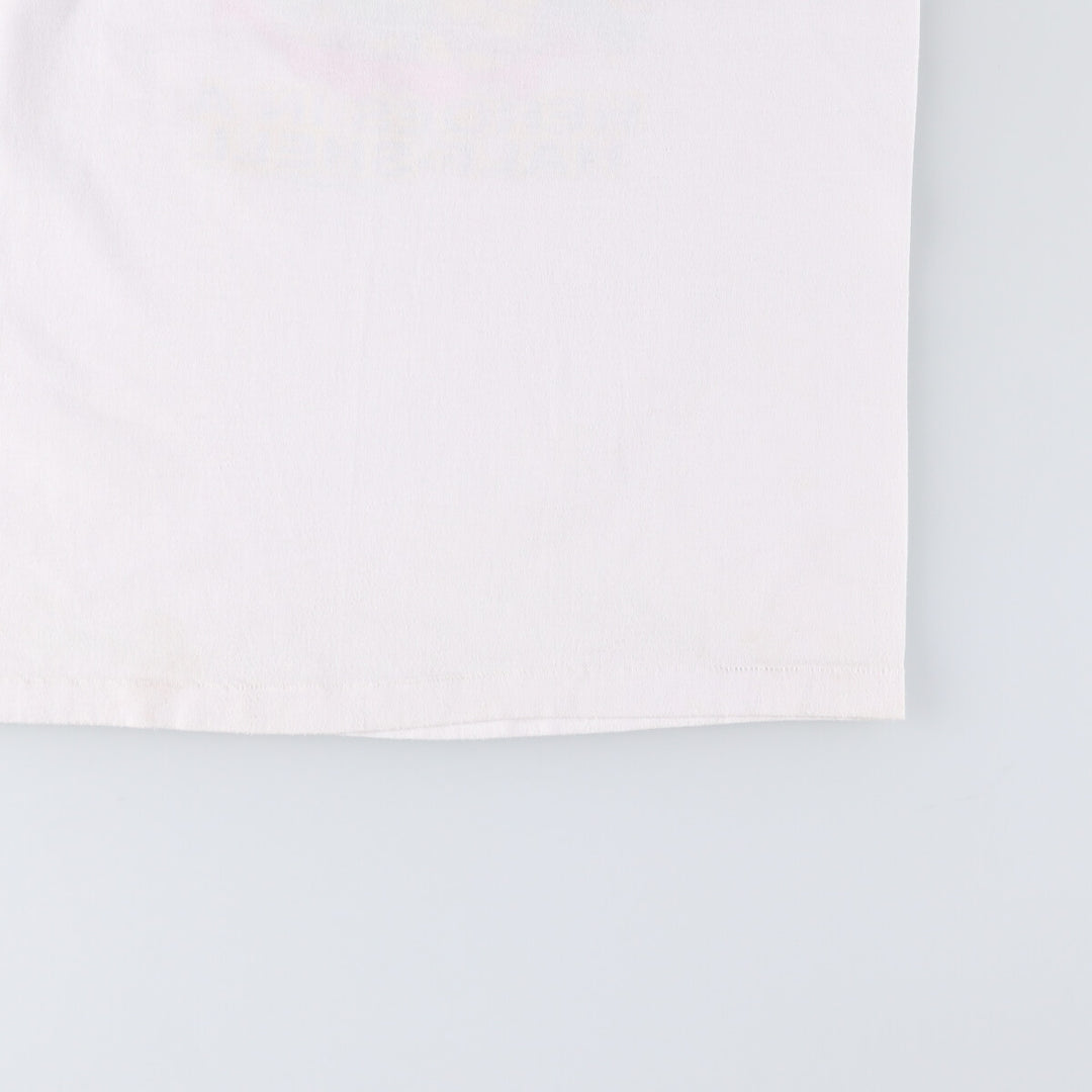 Vintage 90'S Hanes Teenage Mutant Ninja Turtles character print T-shirt, Made in USA, Women's Size L cotton white type Vintage Second Hand