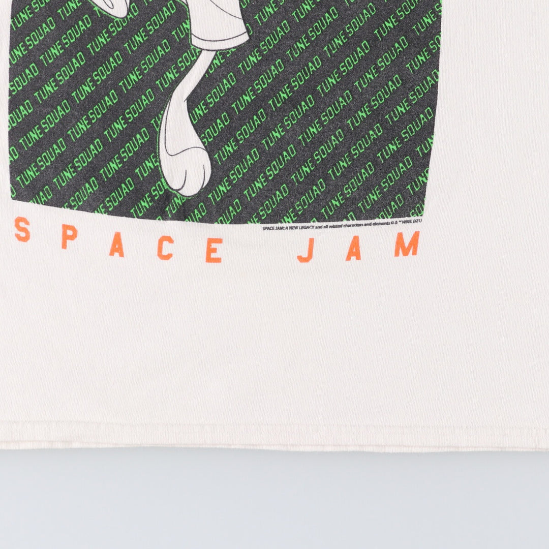 Delta Looney Tunes Bugs Bunny Character Print T-Shirt, Men's Size Small cotton white type Vintage Second Hand