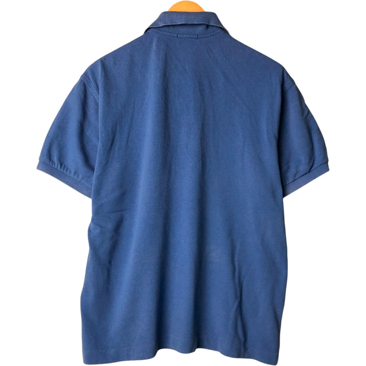 Burberry's LONDON short-sleeved polo shirt, men's size L cotton blue type Vintage Second Hand