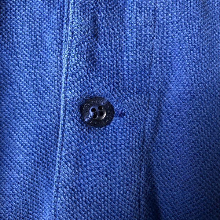 Burberry's LONDON short-sleeved polo shirt, men's size L cotton blue type Vintage Second Hand