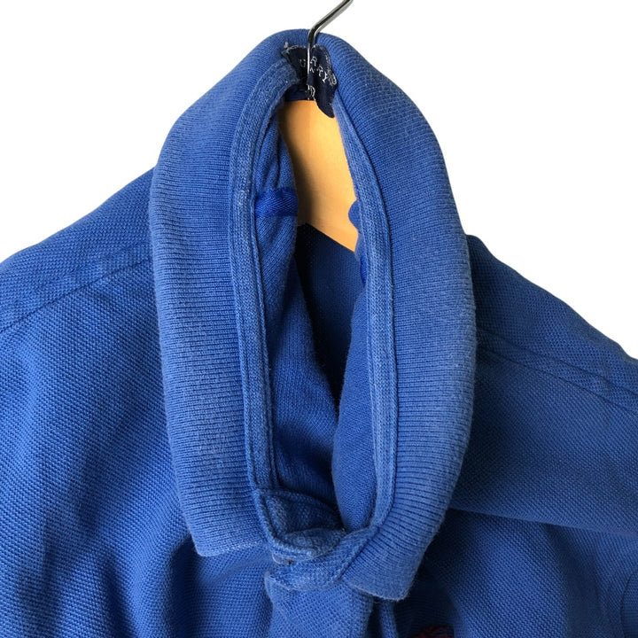 Burberry's LONDON short-sleeved polo shirt, men's size L cotton blue type Vintage Second Hand