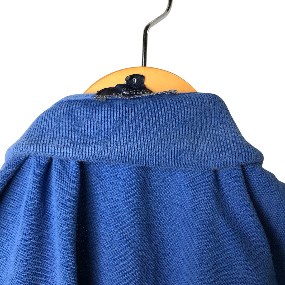Burberry's LONDON short-sleeved polo shirt, men's size L cotton blue type Vintage Second Hand