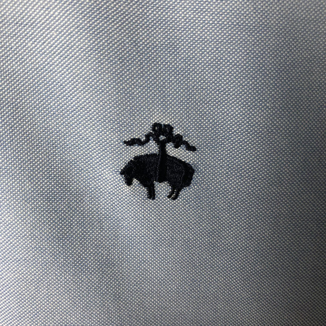 Brooks Brothers Est.1818 Long Sleeve Button-Down Shirt, Men's Size L Supima Cotton blue type Vintage Second Hand