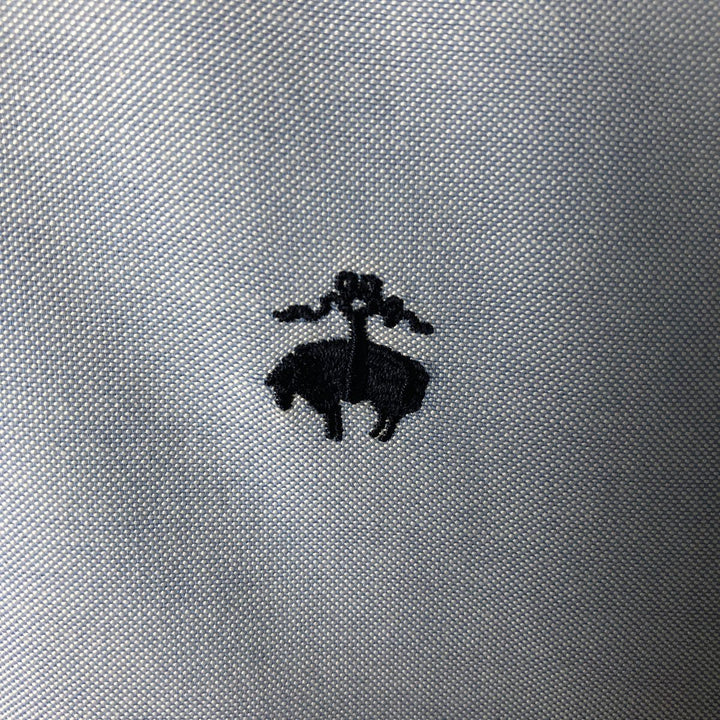 Brooks Brothers Est.1818 Long Sleeve Button-Down Shirt, Men's Size L Supima Cotton blue type Vintage Second Hand