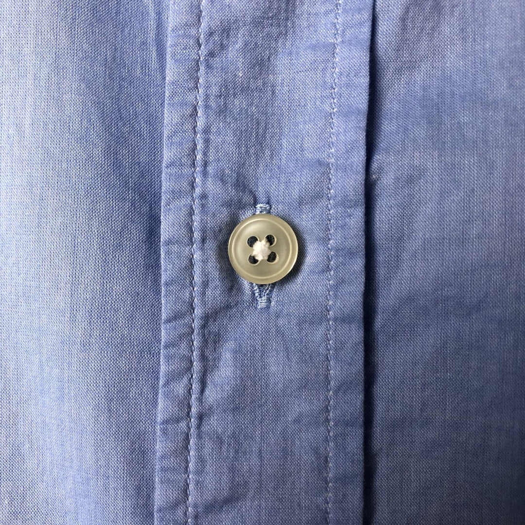 Lacoste Slim Fit Wide Collar Long Sleeve Cotton Shirt, Size 44 (Men's L) cotton blue type Vintage Second Hand