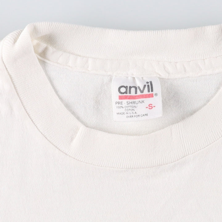 Vintage 90'S Anvil Horse Print Animal T-Shirt, Made in USA, Men's Size Small cotton white type Vintage Second Hand