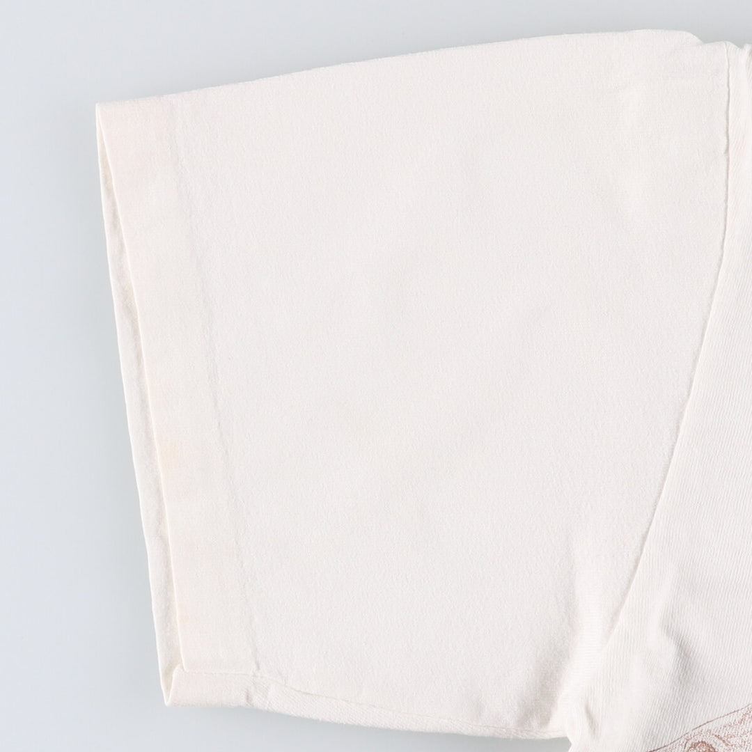 Vintage 90'S Anvil Horse Print Animal T-Shirt, Made in USA, Men's Size Small cotton white type Vintage Second Hand