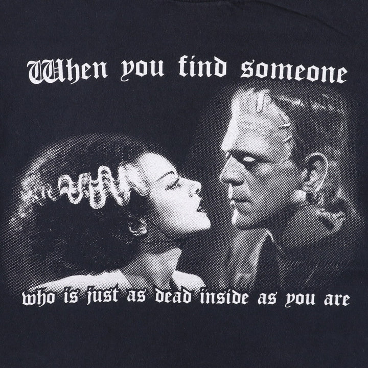 Bride of Frankenstein Movie T-Shirt, Men's, Size Small cotton black type Vintage Second Hand