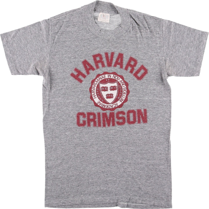 Vintage 1980s-1990'S TNT HARVARD Harvard University Triple Print College T-Shirt, Women's Size Medium polyester gray type Vintage Second Hand